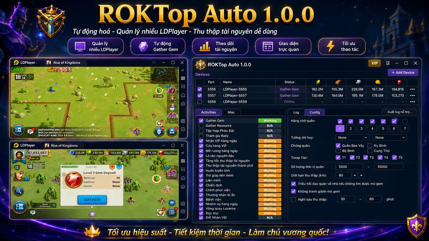 Giao diện ROKTop Auto